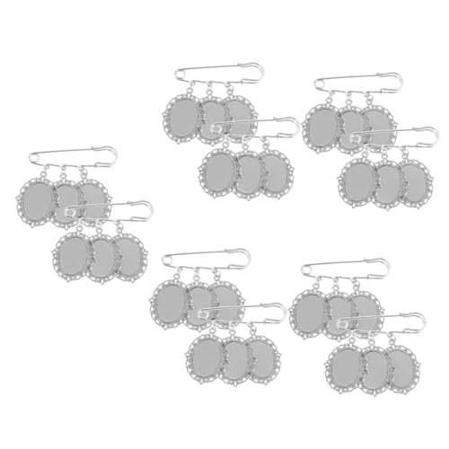 DOITOOL 5 Sätze Diy Brosche Anstecknadel Mit Thermotransfer Langlebige Zinklegierung Vielseitige Anhänger Für Kleidung Accessoires Kreative Gestaltung Für Besondere Anlässe 2 Stücke * 5 von DOITOOL