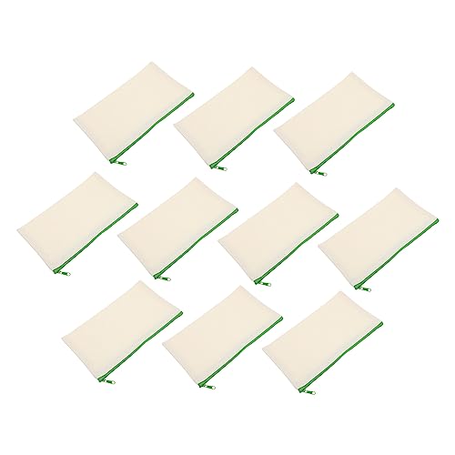 DOITOOL 5 Sätze Teiliges DIY Federmäppchen Canvas Leere Kosmetiktasche Mit Reißverschluss Für Schüler Zum Bemalen Und Personalisieren 10 Stück * 5 von DOITOOL