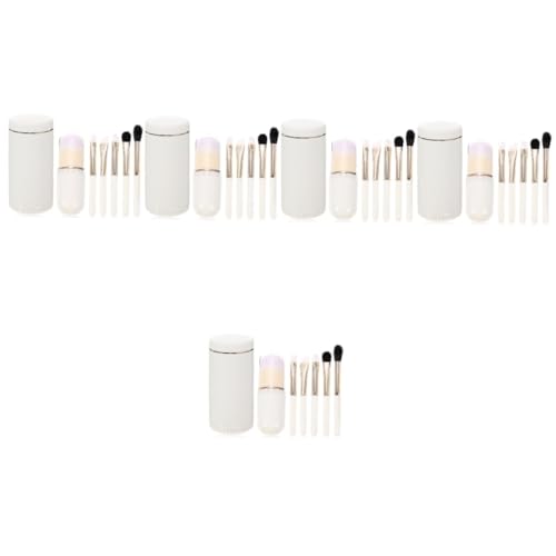 DOITOOL 5 Sätze Make-up-Pinsel-Set Rundbürsten Kosmetikpinsel Frauen Make-up handhaben Sanft einstellen Kosmetika Make-up Pinsel Fräulein Lidschatten Pinsel Nanofaserwolle von DOITOOL