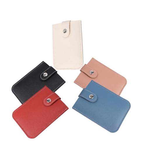 DOITOOL 5stücke Ausziehbarer Karten-Organizer Kartenhülle Ausziehbar Verdeckter Kartenhalter Karten-Organizer Mit Mehreren Fächern Kartenhalter Aus Pu-Material Leicht Und Tragbar Für von DOITOOL