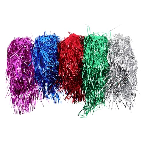 DOITOOL 5stücke Lustige Perücken Für Frauen Perückenkopfbedeckungen Party Kostümperücken Mit Glänzen Falsche Haarperücken Für Damen Bunte Partyperücken Für Halloween Und von DOITOOL