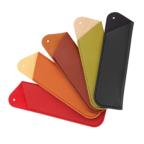 DOITOOL 5 Stück Teiliges Stiftetui aus Weichem Material Aufbewahrung für Füllfederhalter Kugelschreiber und Marker für Schule von DOITOOL