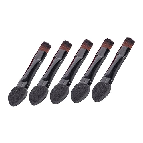 DOITOOL 50 Stück Einweg-make-up-schwamm Schwarzer Anzug Schwarzer Lidschatten Lidschattenpinsel Machen Lidschatten-applikator Schwarzer Make-up-schwamm Fräulein Mischen Schräger Kopf von DOITOOL