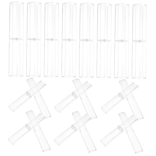 DOITOOL 50 Stück Mäppchen Fall Transparenter Stiftetui-Organizer Bleistift Aufbewahrungsbox für Stifte Praktische Stiftetuis Clear Pen Case Stiftbehälter aus Kunststoff Plastik von DOITOOL