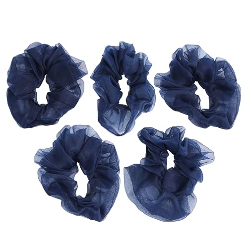 DOITOOL 5St Chiffonschal Pferdeschwanz-Haargummis Satinschals haarschmuck Stirnband Tiara Garn für Haargummis bindet Haare elastisch Kopfbedeckung Haartuch Seidentuch Fräulein Haarring von DOITOOL