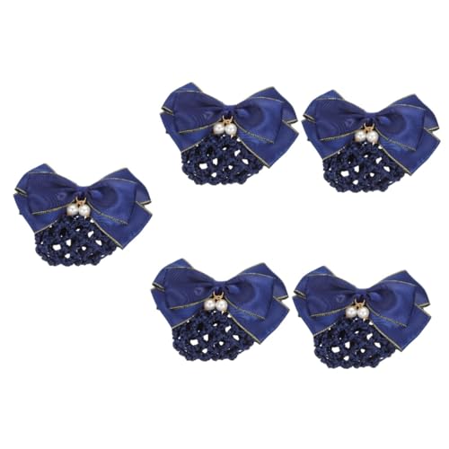 DOITOOL 5St Haarnadel Bowknot-Haarspangen Haarschmuck für Damen krankenschwester zubehör dutt haar abdeckung Haarnetz mit Schleife Beruf Haare hoch Schal Brötchen Fräulein Grobmaschig von DOITOOL