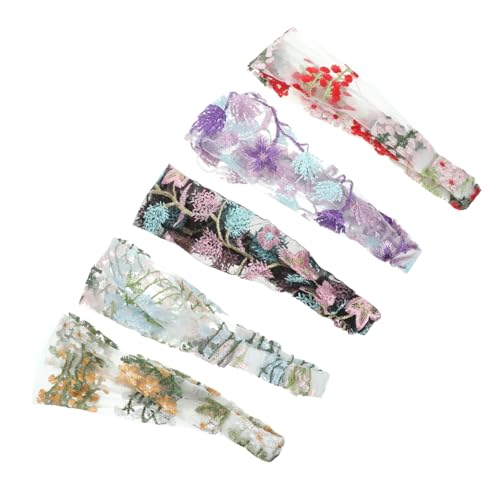 DOITOOL 5St Halstuch für Damen modische Stirnbänder für Damen Stirnband Tiara Blumen-Bandanas für Frauen Haarbandana Dreieck Zubehör Haarmaske Haartuch Krankenschwester von DOITOOL