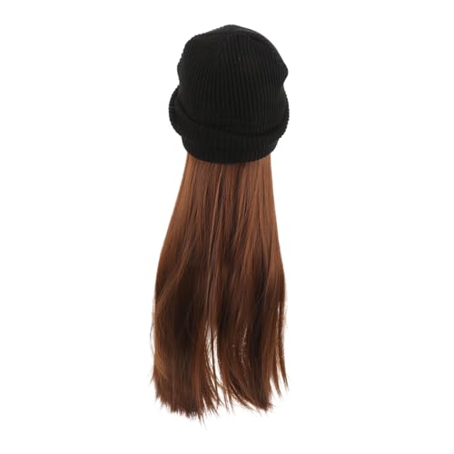 DOITOOL 5st Mütze Perücke Damen Hut Damen Perücken Mützenperücke Für Damen Beanie-hut-perücke Für Damen Hutperücken Für Schwarze Frauen Damenhut Haar Fräulein Kopfbedeckung Gewebe von DOITOOL