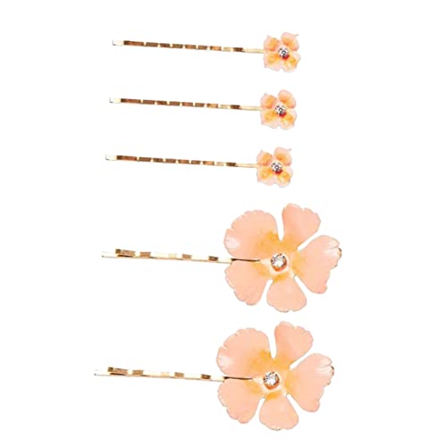 DOITOOL 5St braut haarspange Mini-Haarspangen Haarnadel Blumenhaar für Frauen Haarklemme Haarklammer haarschmuck Haarblumen Blumen-Haarspangen Europäisch und amerikanisch Klipp abs von DOITOOL