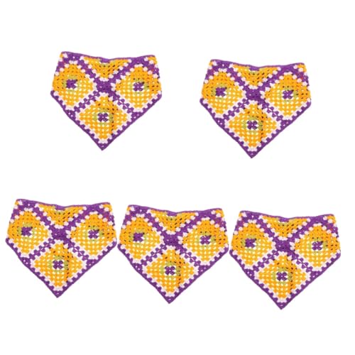 DOITOOL 5St dreieckiges Stirnband Dreieckiges Kopftuch Bandana-Kopf Haarband Haarschal Häkelnadel Krankenschwester-Stirnbänder Bandana-Stirnbänder Weben dreieckiger Schal Haarschmuck Damen von DOITOOL