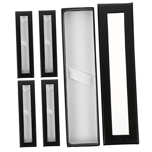 DOITOOL 5stücke Stifteboxen Leer Mit Klar Fenster Aus Strapazierfähigem Papier Stifteetui Für Stifte Kugelschreiber Organisation Und Präsentation von DOITOOL