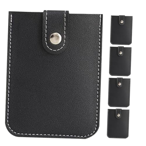 DOITOOL 5stücke Karten Organizer Ausziehbar Kartenhüllen Aus Pu Tragbar Verdeckter Kartenhalter Kartenetui Für Mehrere Karten Und Ausweise von DOITOOL