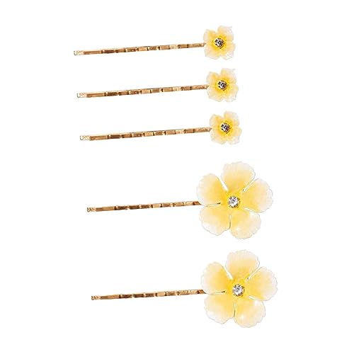 DOITOOL 5st Braut Haarspange Haarspangen Für Damen Hochzeitshaarspangen Für Bräute Jahrgang Braut- Blumen-haarspange Aus Metall Französische Haarnadel Einstellen Mode Zinklegierung von DOITOOL