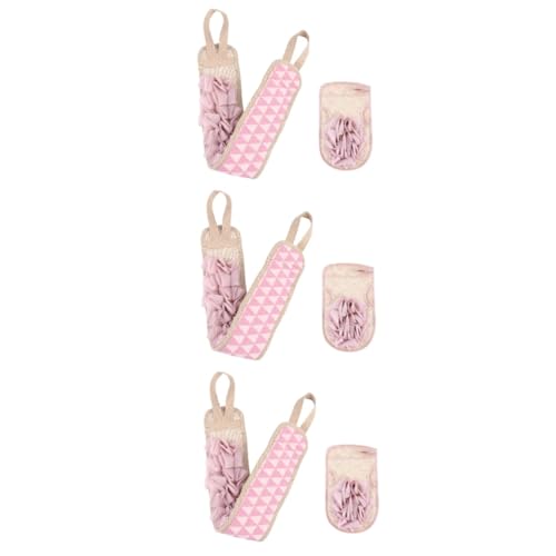 DOITOOL 6 Stk Badetuch Badwäscher Körperwaschhandschuh Körperwäsche Für Männer Bad Luffas Peeling-massagehandschuhe Langer Rückenschrubber Rückenschrubberband Dreieck Schwamm Mann Sport von DOITOOL