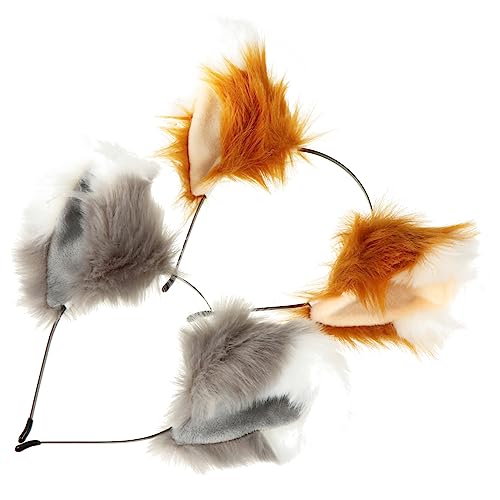 DOITOOL 6 Stk Fuchsohren Stirnband Haarschmuck Stoff Requisiten Mehrzweck von DOITOOL