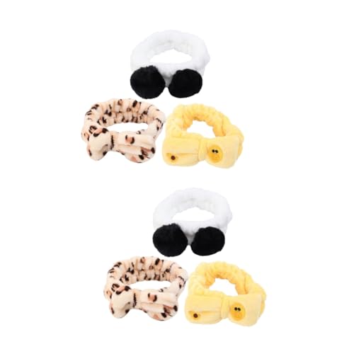 DOITOOL 6 Stk haarband hair-band leoparden haarreif stirnbänder haarbänder beauty goodies hair ties haar tapes tragegurt haar band haar gummi headband Gesicht Stirnband einstellen Schal von DOITOOL