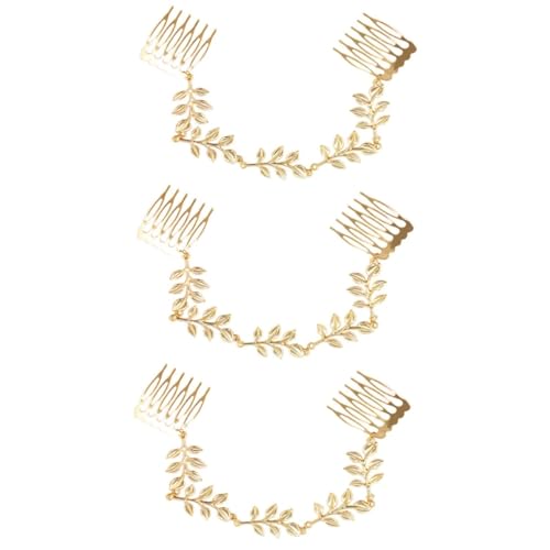 DOITOOL 6 Stk Haarkamm mit Quastenkette Haarschmuck für die Braut Vintage Haarkamm Brauthaarkamm Kette Haarkamm Hochzeit Haarnadel Damen von DOITOOL