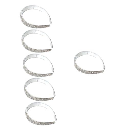 DOITOOL 6 Stk Stirnband Haarschmuck Haarband Haarspangen für Damen Kopfschmuck aus Kristall Haargummis Tiara Mädchen tägliche Kopfbedeckung zarter Haarreif Einfach schmücken Haarnadel von DOITOOL