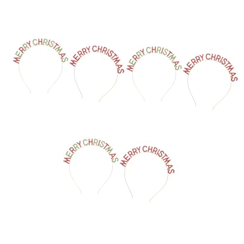 DOITOOL 6 Stk s Weihnachtsstirnband stylische stirnbänder für damen weihnachtsstirnbänder für kinder deko Tiara kreatives Festival-Party-Stirnband Festival-Party-Requisite von DOITOOL