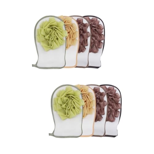 DOITOOL 6 Stück 2 trockener Make-up-Pinselreiniger Massagehandschuhe für den Körper Peeling-Handschuh abgestorbene Haut entfernen doppelseitig Badetuch Liebhaber von DOITOOL