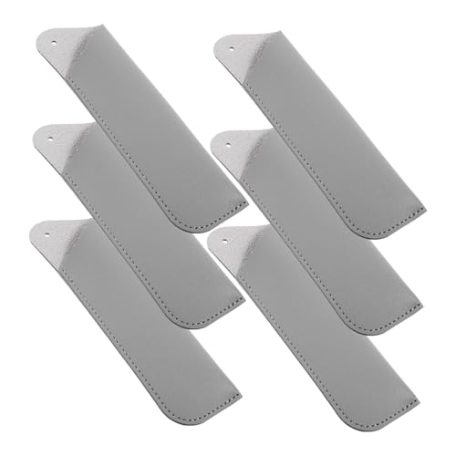 DOITOOL 6 Stück Altes Federmäppchen Stifthaltertasche Stifttasche Stiftbeutel Stift Schutzhülle Aufbewahrungstaschen Für Stifte Stiftetui Aus Leder Kugelschreiberhülle Aus Leder Pu Grey von DOITOOL