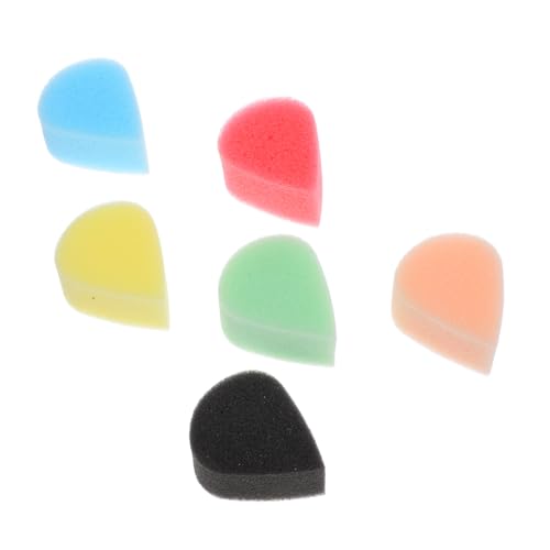 DOITOOL 6 Stück Gesichtsmalschwämme Tropfenförmige Farbschwämme für Kinder und Erwachsene für Gesichtsbemalung und Make Up in 6 Lebendigen Farben Einfach zu Lagern und Transportieren von DOITOOL