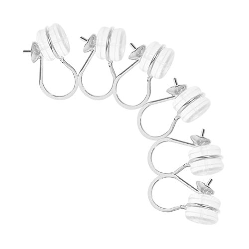 DOITOOL 6 Stück Painless Ohrclip Converter Weiß K Farbe Silikon Ohrclips Ohrloch Für Damen Diy Ohrring Zubehör Schmuckherstellung Hypoallergen Kleiner Dekorativer Clip von DOITOOL