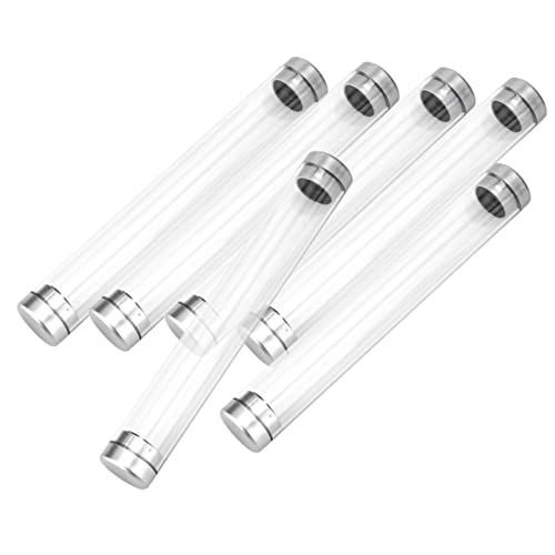DOITOOL 6 Stück transparentes Federmäppchen Boxen für Stifte Stifteetui schreiben Bleistift Klare Stiftröhren Federmäppchen klar Stiftaufbewahrungsröhrchen Acryl von DOITOOL