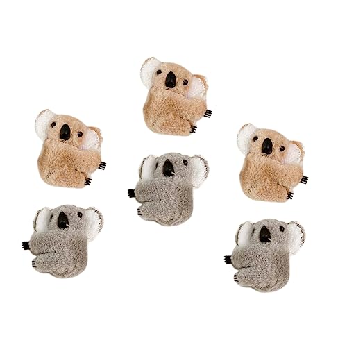 DOITOOL 6stücke Plüsch Koala Haarspange Cartoon Haarnadeln Dekorative Plüsch Haarclips Für Mädchen Frisurendekoration Und Geschenkidee von DOITOOL