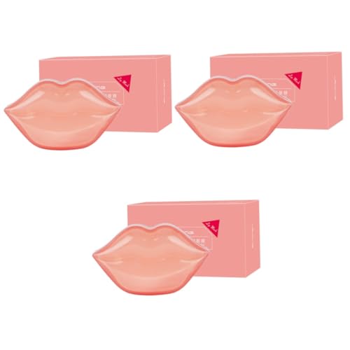 DOITOOL 60 Stk Lippenmaske Gel-Lippenpad Lippenmembran feuchtigkeitsspendendes Lippenpad gesichtsmaske Lippenpflegepflaster Lippenpflegezubehör Peeling Patch Pflegebedarf Rosa von DOITOOL