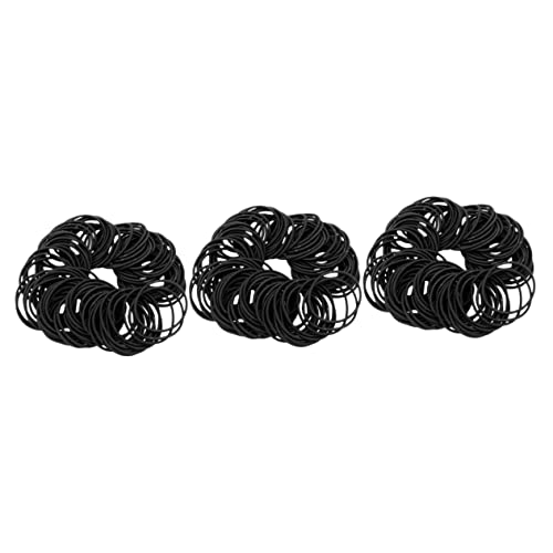 DOITOOL 600 Stk Haarseil Für Mädchen Schwarze Gummibänder Für Haare Kleine Gummibänder Für Haare Dehnbares Spiralförmiges Haar-accessoire Haarbänder Für Damen Zubehör Stoff Fräulein Wild von DOITOOL