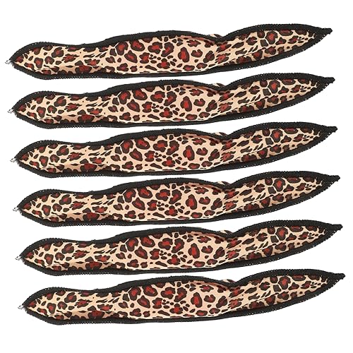 DOITOOL 6er-pack Lockenwickler Aus Schwamm Für Damen Lockenwickler Mit Leopardenmuster Styling-tool von DOITOOL