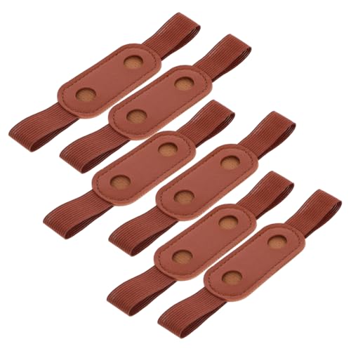 DOITOOL 6Stücke Stiftetui Aus PU Elastische Stifthüllen Für Notizbuch Und Planer Praktische Kugelschreiberhülle Für Schule Selbstklebend von DOITOOL