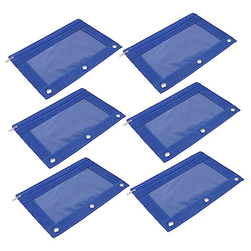 DOITOOL 6stücke Federmäppchen Aus Oxford-Tuch Transparent Leicht Und Tragbar Für Stifte Karten Tickets Und Kleine Gegenstände von DOITOOL