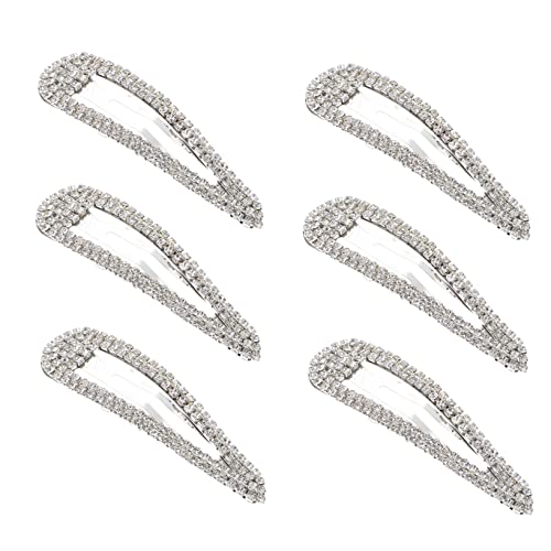 DOITOOL 6St Hochzeit Strass Haarspange Haarnadel mit Strass Metallknöpfe Haarspangen Haarklammer Haarnadel für Mädchen Strass-Haarnadel Koreanische Version schmücken Knopf von DOITOOL