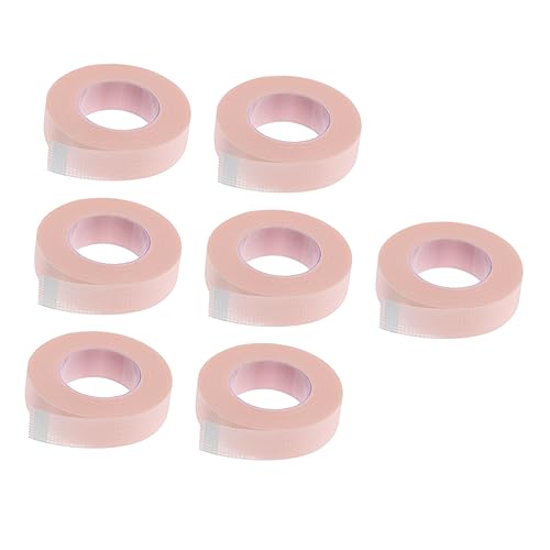 DOITOOL 7 Rollen Wimpern-Isolierband Wimpernband-Patch Bänder Wimpernverlängerung Kopfwickel Bands Kosmetik Verlängerungsgürtel verlängern -Rolle Zubehör Vlies Rosa von DOITOOL