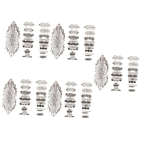 DOITOOL 70 Stk Vintage Haarnadel Haar Klammern Haarklammer elegante Haarspangen Vintage Blattblume Haarschmuck Tiara Frauen Haarspange Frauen-Accessoire Mädchen Federbügel von DOITOOL