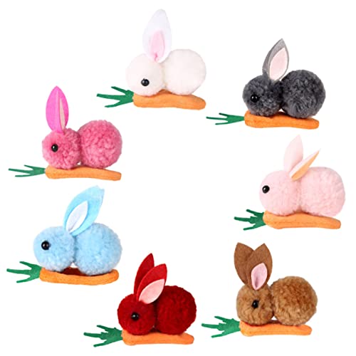 DOITOOL 7St Kaninchen-Karotten-Haarnadeln kinder haarspangen haarspange kinder süße Tierhaarnadel seitliche Haarspange für Tierhaarspangen haarschmuck Osterhaarnadel Hase Füllstoff von DOITOOL