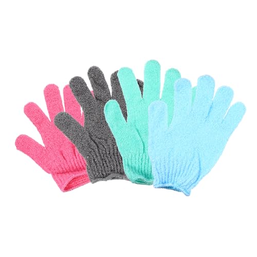 DOITOOL 8 Paare Handschuhe zum Schrubben von Schlamm hautfreundliche Handschuhe Spa-Handschuhe Massagehandschuh für den Rücken Duschhandschuh geil Schlamm reiben Badetuch Nylon von DOITOOL