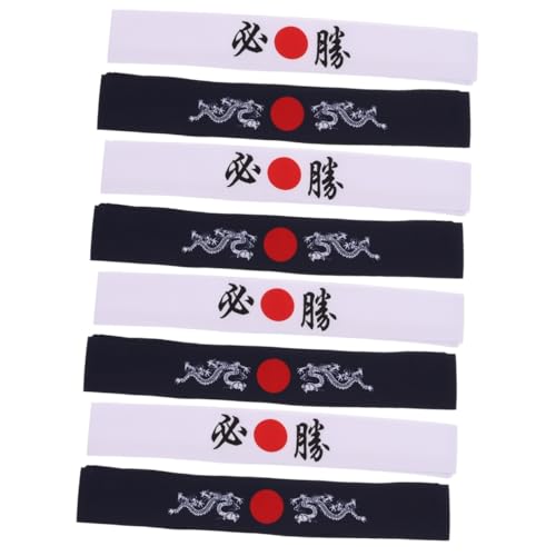 DOITOOL 8 Stk Bushido-Stirnband Accessoires für Haare Karate-Kostüm-Stirnbänder Krawatten für Männer Haargummi Sport Stirnband Karate-Trainingsstirnband Mode binden chas Sushi Kind Schal von DOITOOL