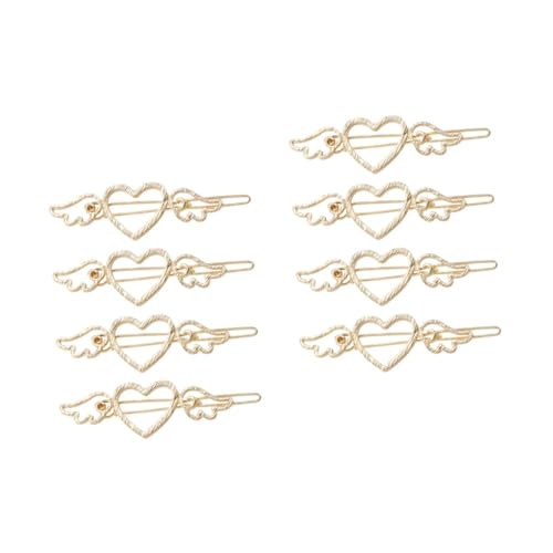 DOITOOL 8 Stk Haarschmuck Aus Perlen Herz Haarspange Goldene Haarnadel Hochzeitshaarspangen Für Bräute Goldene Haaraccessoires Goldene Haarspangen Dropshipping Knopf Braut von DOITOOL