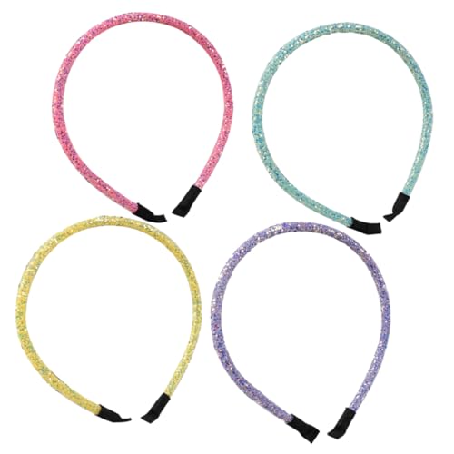 DOITOOL 8 Stk Stirnband Aus Kunststoff Frauen-glitzer-stirnband Haargummis Für Mädchen Bling Haarband Haarreifen Haarbänder Für Mädchen Rutschfester Haarreif Pailletten Mädchen Herz von DOITOOL