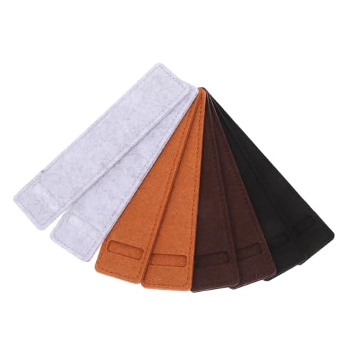 DOITOOL 8 Stück Federmäppchen Schreibwarenbeutel Einzelhalter für Federmäppchen Stiftverpackungsbeutel Notebook-Stifthalter Stiftetui aufstehen Buch Stifthalter gefühlt von DOITOOL