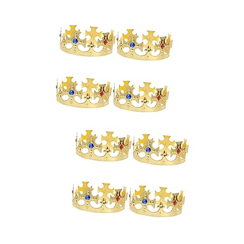 DOITOOL 8 Stk Krone Stirnband Könige Bulk-Hüte Jesus Hut Cosplay-Kostüme für Männer Babymütze Tiara Kostüm Kronen Kostümkrone Prinzessin Kleidung einstellen Kopfbedeckung Mann Plastik von DOITOOL