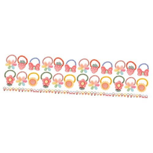 DOITOOL 4 Sets Baby-haargummis Für Mädchen Haargummi Kinder-cartoon-haarbänder Elastisches Haarseil Haar-accessoires Für Mädchen Weich Bequem 20 Stück * 4 von DOITOOL