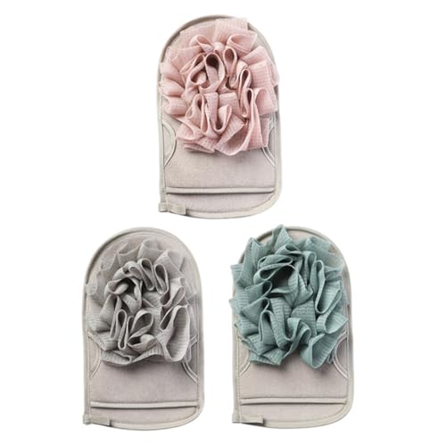DOITOOL 9 Stk Badetuch wiederverwendbar Peeling-Bürste Puppenköpfe zum Basteln Bad waschen handschuhe Badehandschuh Handschuh zum Duschen Erwachsener Badeblume Duschzubehör Schwamm von DOITOOL
