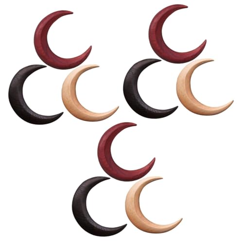 DOITOOL 9 Stk Mond Haargabel Haarspange Haarstock Styling-tools Geräte Frauen Kopfschmuck Haar Styling Mondhaarstäbchen Für Haare Haarstyling-werkzeuge Damen Hölzern Holz Elektrogerät von DOITOOL