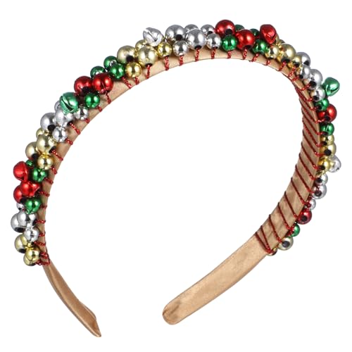 DOITOOL 9 Stk Weihnachtsglocken-Stirnband Kinder-Outfits Weihnachten Jingle Bell Stirnband Kinderkleidung Tiara Weihnachtshaar-Accessoire Party-Haarschmuck Popularität die Klingel Haarring von DOITOOL