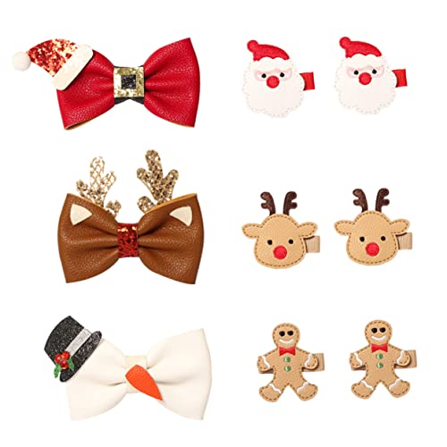 DOITOOL 9St Weihnachtshaarspangen Festliche Haarspangen Weihnachten Haarschmuck Masse kinder haarschmuck haarklammer set Haarnadel Festival-Haarspange Foto-Requisiten für Weihnachten von DOITOOL