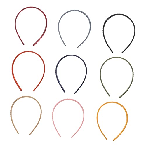 DOITOOL 9St einfaches geflochtenes Stirnband Haarband Haargummis für Kinder gefrosteter Haarreif Tiara stilvolles Haar Mädchenhaar rutschfest Kopfbedeckung Haarschmuck von DOITOOL